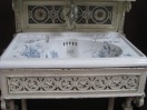 07 Lavabo à fleur Victorien sur pietement fonte